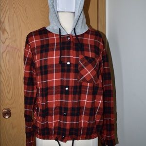 Red plaid long sleeve